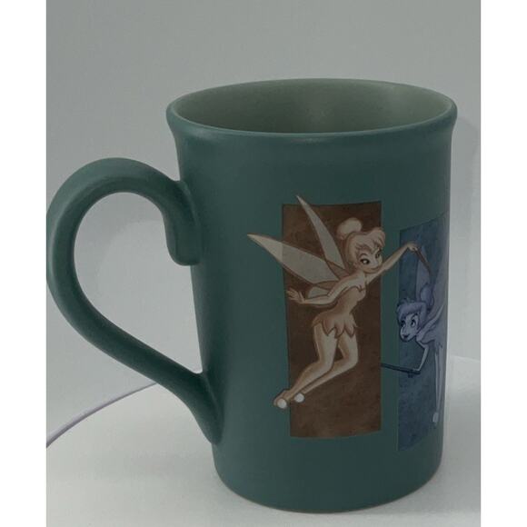 Walt Disney World Parks Tink Ceramic Cup, Teal Tinker Bell 10 oz Cup - Picture 3 of 6
